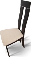 Dřevěná židle, wenge/látka béžová, DESI