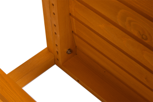 Dřevěná zahradní lavice VEATA,  přírodní/béžová, 120 cm