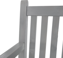 Dřevěná zahradní lavička KOLNA, šedá, 124 cm