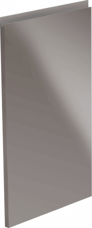Dvířka na myčku, bílá / šedá extra vysoký lesk HG, 44,6x571,3, AURORA