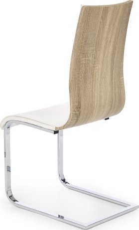 Jídelní židle K104, dub sonoma-bílá