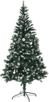 Vánoční stromek se šiškami, posněžený, 180 cm, CHRISTMAS TYP 4