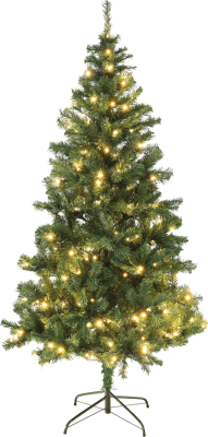 Vánoční stromek se světýlky, zelená, 180 cm, LED450, CHRISTMAS TYP 5