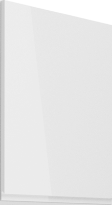 Horní skříňka, bílá / bílý extra vysoký lesk, pravá, AURORA G601F