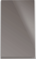 Horní skříňka, bílá / šedý extra vysoký lesk, AURORA G60N