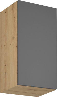 Horní skříňka, dub artisan/šedý mat, levá, LANGEN G40
