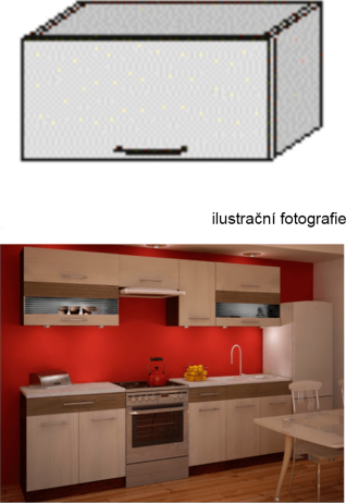 Kuchyňská skříňka JURA NEW IA OG-60, rigoleto light/dark