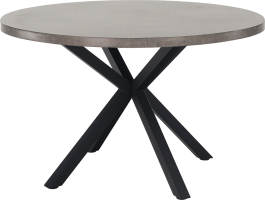 Jídelní stůl, beton / černá, MEDOR