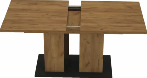 Jídelní stůl FIDEL, dub craft zlatý/grafit šedá