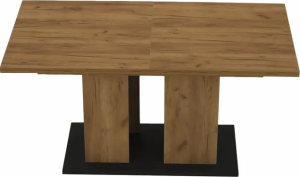 Jídelní stůl FIDEL, dub craft zlatý/grafit šedá