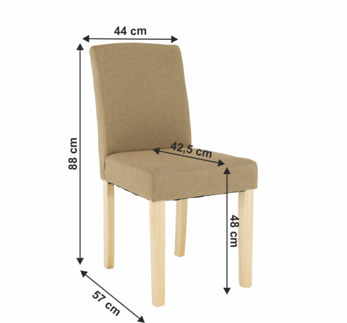 Jídelní židle SELUNA, béžová/buk