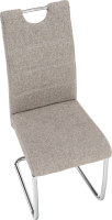 Jídelní židle ABIRA NEW, látka krémová/ chrom