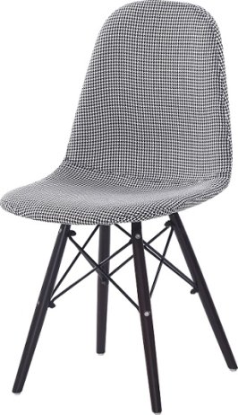 Jídelní židle, černá / bílá, AMPERA