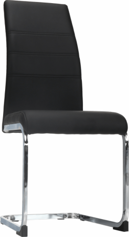 Jídelní židle VATENA, černá/chrom