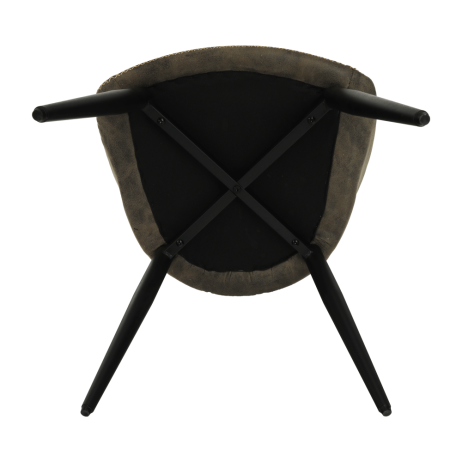 Jídelní židle DARAY, hnědá/černá