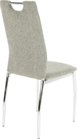 Jídelní židle OLIVA NEW, látka béžový melír / chrom
