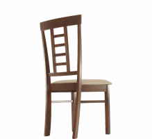 Jídelní židle OLEG NEW, ořech / béžová