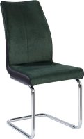 Jídelní židle FARULA, smaragdová / černá