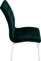 Jídelní židle, smaragdová / chrom, GERDA NEW