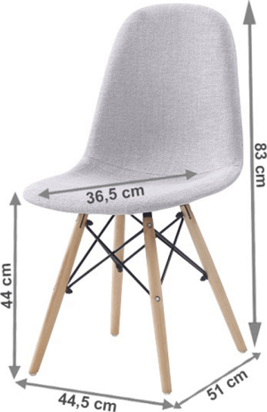 Jídelní židle DARELA NEW, světle šedá