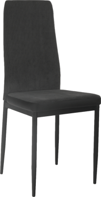 Jídelní židle, tmavě šedá/černá, ENRA