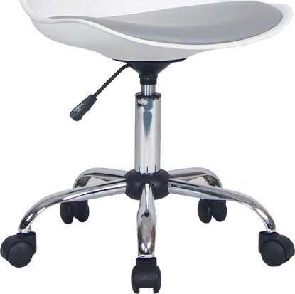 Kancelářská židle DARISA, bílá / šedá