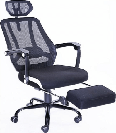 Kancelářská židle, černá síťka / černá, SIDRO