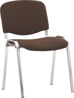 Kancelářská židle ISO NEW, hnědá, chrom