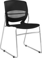 Kancelářská židle IMENA, plast + kov, černá