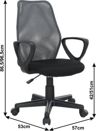 Kancelářská židle, šedá, BST 2010 NEW