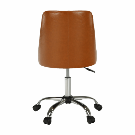 Kancelářská židle EDIZ, koňaková / chrom