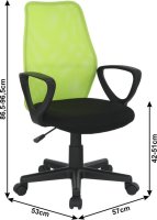 Kancelářská židle, zelená, BST 2010