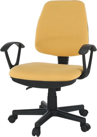 Kancelářská židle s područkami COLBY, žlutá