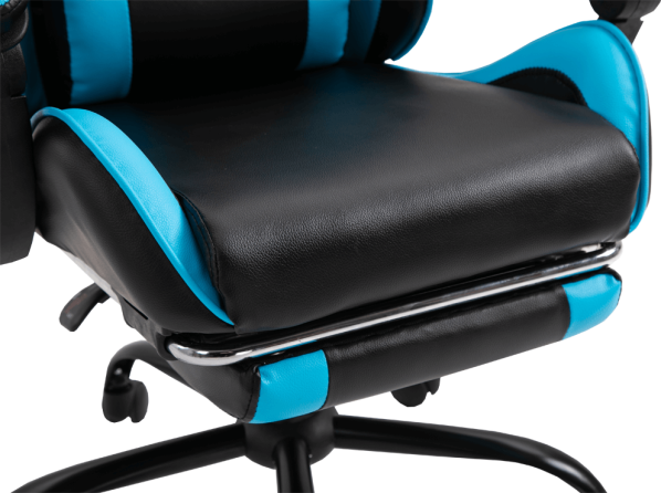 Kancelářské / herní křeslo s podnoží TARUN, černá / modrá