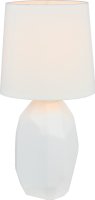 Keramická stolní lampa, QENNY TYP 1, bílá