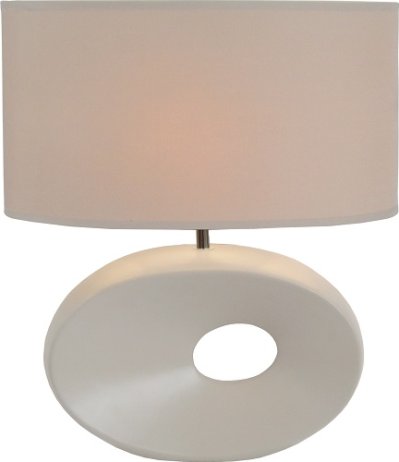 Keramická stolní lampa QENNY TYP 9, bílá