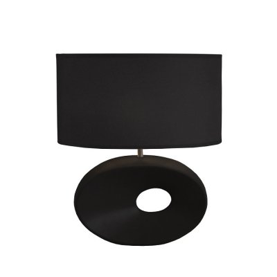Keramická stolní lampa QENNY TYP 10, černá