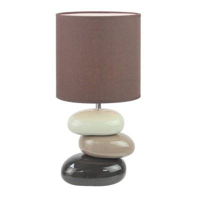 Keramická stolní lampa QENNY TYP 5, kávová