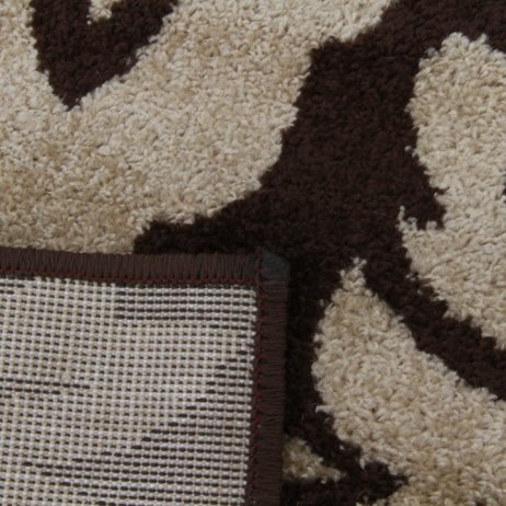 Kusový koberec LORENS, béžová / tmavě hnědá, 200x285 cm