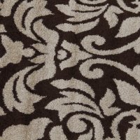 Kusový koberec LORENS, béžová / tmavě hnědá, 67x120 cm
