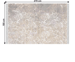 Béžový koberec se vzorem BALIN, 180x270 cm