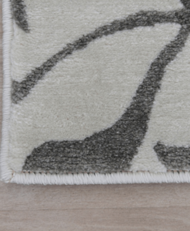 Kusový koberec GABBY, krémová / šedý vzor, 160x235 cm