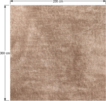 Kusový koberec ANNAG, světle hnědá, 200x300 cm