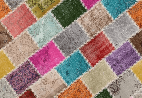 Vícebarevný koberec ADRIEL, 80x150 cm