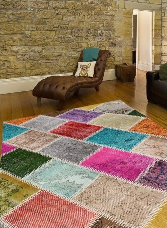 Vícebarevný koberec ADRIEL, 80x300 cm