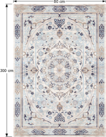 Vícebarevný koberec FEMI, 80x300 cm