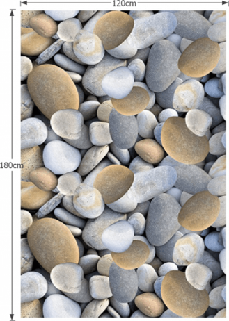 Koberec se vzorem kameny BESS, 120x180 cm