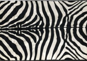 Kusový koberec ARWEN, vzor zebra, 100x140 cm