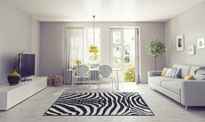 Kusový koberec ARWEN, vzor zebra, 200x250 cm
