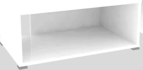 Konferenční rozkládací stolek DRON, bílá/bílá